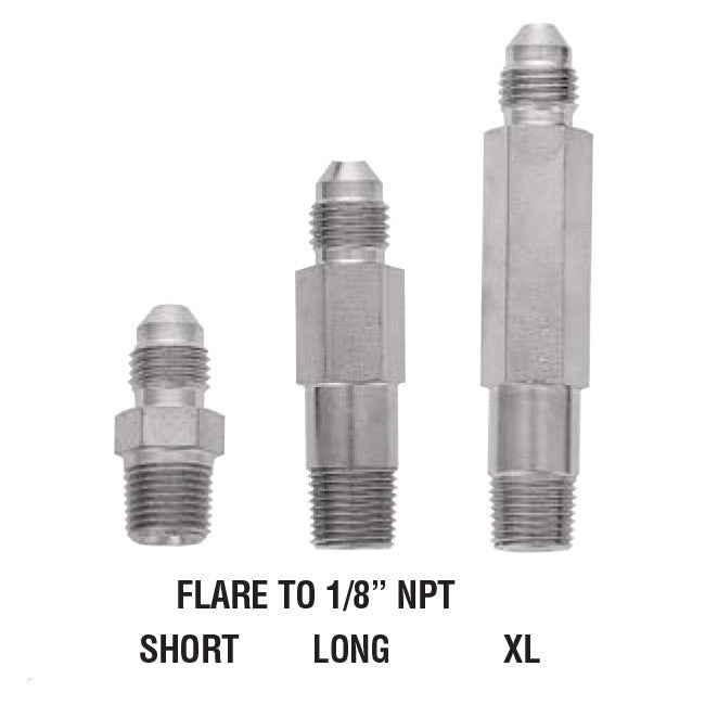 XRP Flare To 1/8" NPT steel Adapter For Brake Lines - Jimco Racing Inc